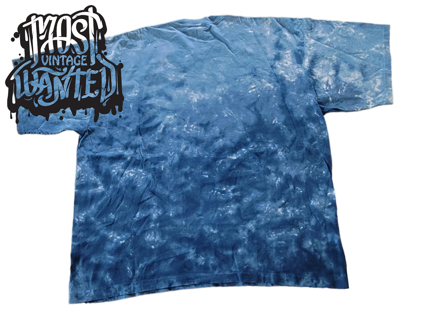 Vintage Liquid Blue "Boeing 787 Dreamliner" Tie-dye Shirt